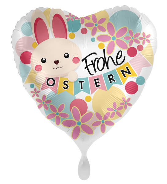 Folienballon - Frohe Ostern, Hase - ø 43cm